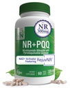 Nutrición de Thru NAD+ Activador Silencio NR con PQ Silencio 300mg Nicotinamide Riboside + 20mg PQQ Silencio Mitochondria Maximizer Silencio No GMO Silencioso Pack de 60