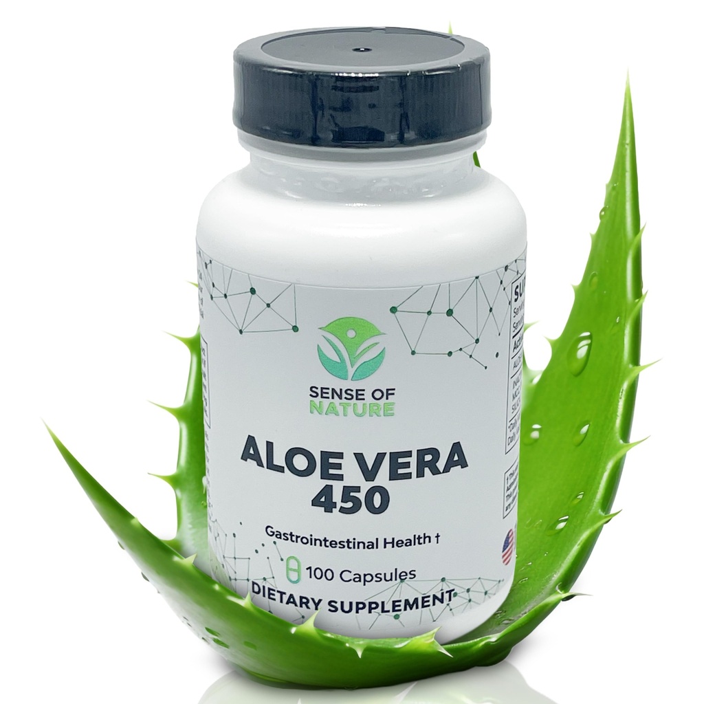 Aloe Vera 450 Cápsulas Orgánicas Silencio no GMO Aloe Vera Píldoras   Hecho con USDA Organic Aloe Vera Suplementos Silenciosos Digestivos &amp; Apoyo Conjunto