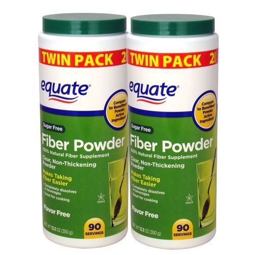 Powder de fibra sin azúcar equivalente - 90 Servimientos, 12.3 oz (2 Pack)
