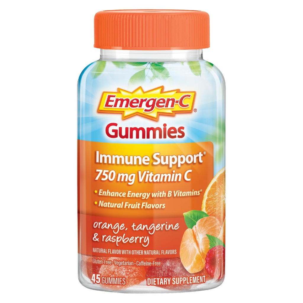Gluten Free, Orange, Tangerine y Raspberry Flavors, Back to School Essentials - 45 Count