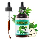 4 Fl Oz Soursop Graviola Leaf Extract Liquid Drops - Natrual Guanabana Leaves Drop - Organic Soursop Bitters Liquid Oil, 98% Absorción, 120ML Big Capacity