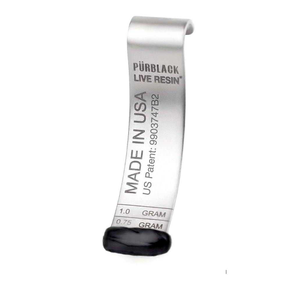 Pürblack® Pürscale para Shilajit - Herramienta de medición de resina patentada con Spoon ¦ Garantiza la dosificación precisa, el auto-dessolamiento, el ahorro de tiempo, la neutralización de Odor ¦