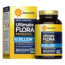 Renovar el cuidado de los hombres Probiótico Capsules, apoya a los hombres Digestivo, Colon, Immune y Salud Respiratoria, L. Rhamnosus GG, Dairy, Soy y sin gluten, 90 Billion CFU, 30 Conde