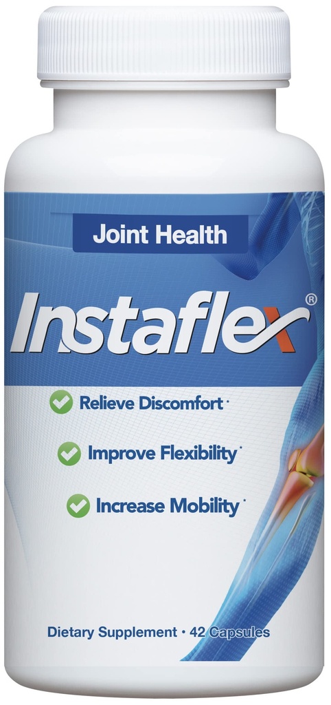 Suplemento de apoyo conjunto Instaflex - Clínicamente estudiado Blend de Alivio Conjunto de Glucosamina, MSM, White Willow, Turmeric, Ginger, Cayenne, Hyaluronic Acid - 42 Capsules