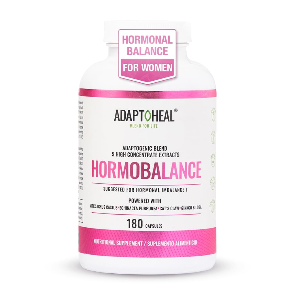 Balance hormonal para mujeres – Menopause " PMS Support Suplemento – Adaptogens for Female Balance " Wellness – 180 Vegan Capsules