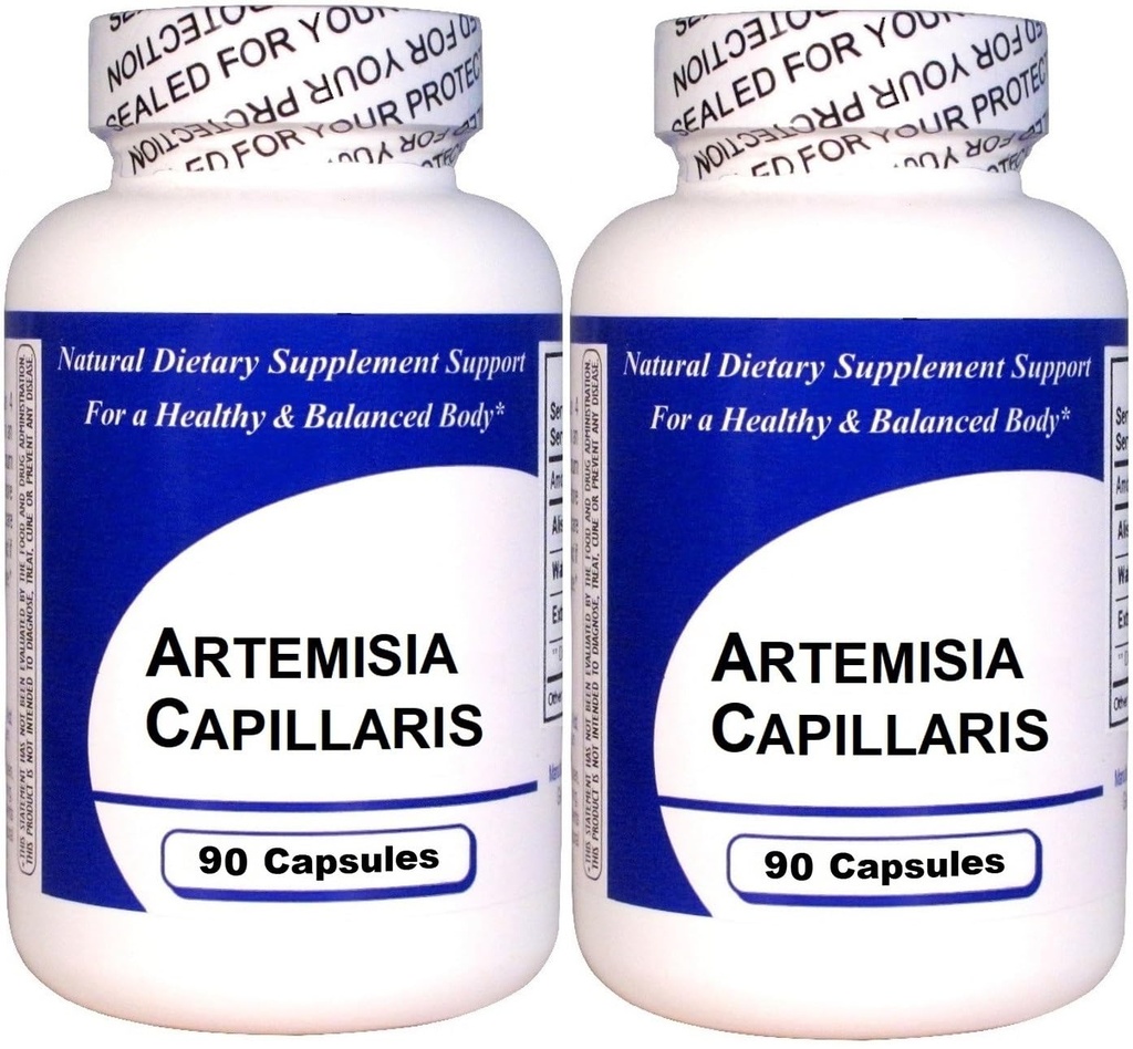 Artemisia Capillaris (90 cápsulas)-Extracto herbal centrado - Suplemento dietético - 2 Pack
