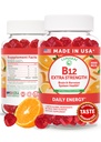 Lunakai Extra Strength 3000mcg Vitamina B12 Gummies - USA Made, Delicious Daily Energy & Metabolism Support - Vegan B12 Methylcobalamin Suplemento 60ct