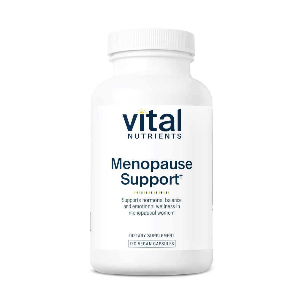 Vital Nutrients Menopause Support - Vegan Supplement for Women - Herbal Complex with Black Cohosh and Vitex Tree Berry for Hormone Balance Support* - Gluten, Dairy, Soy Free - 120 Capsules