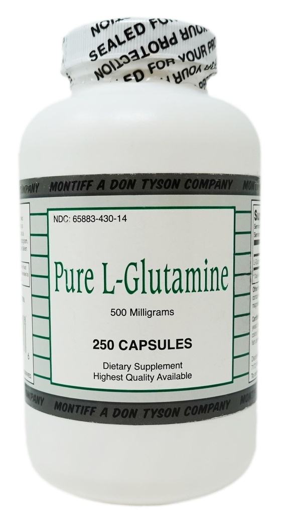 Glutamina L pura 500 mg 250 caps
