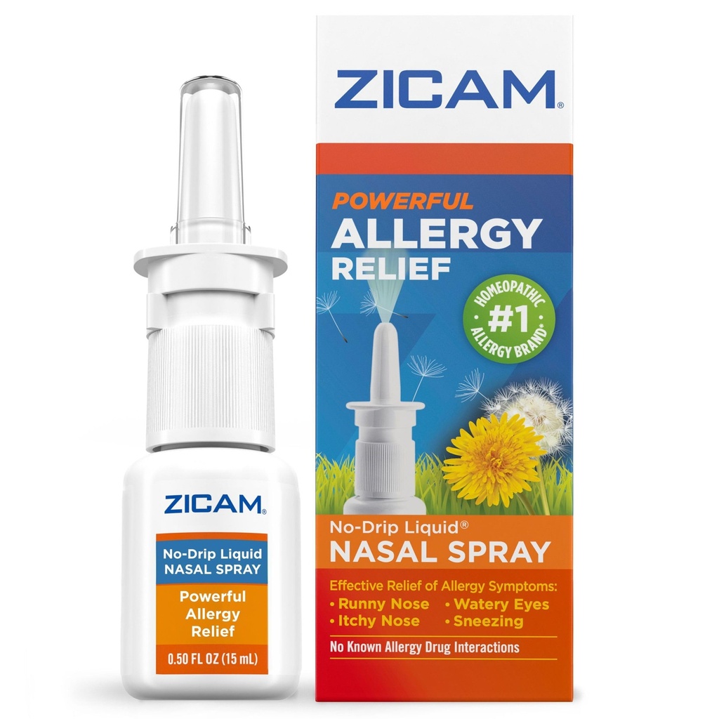 Zicam Alivio de Alergia No-Drip Liquid Nasal Spray Non-Drowsy, 0,5 Ounce