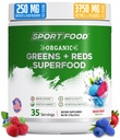 Ecológicos Verdes &amp; Rojos Superfood Powder  Mixed Berry Flavor  tolera 25+ Super Fruits & Veggies, Beets, Prebiotics ← Energizante, Antioxidante-Rich, Keto-Friendly Smoothie Mix ← 35 Servings