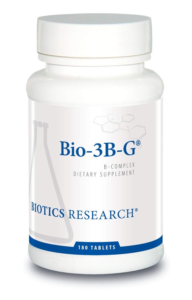 Biotics Research Bio-3B-G Complejo de vitamina B, Suplemento Complejo de vitamina B para estrés, energía y salud arenal