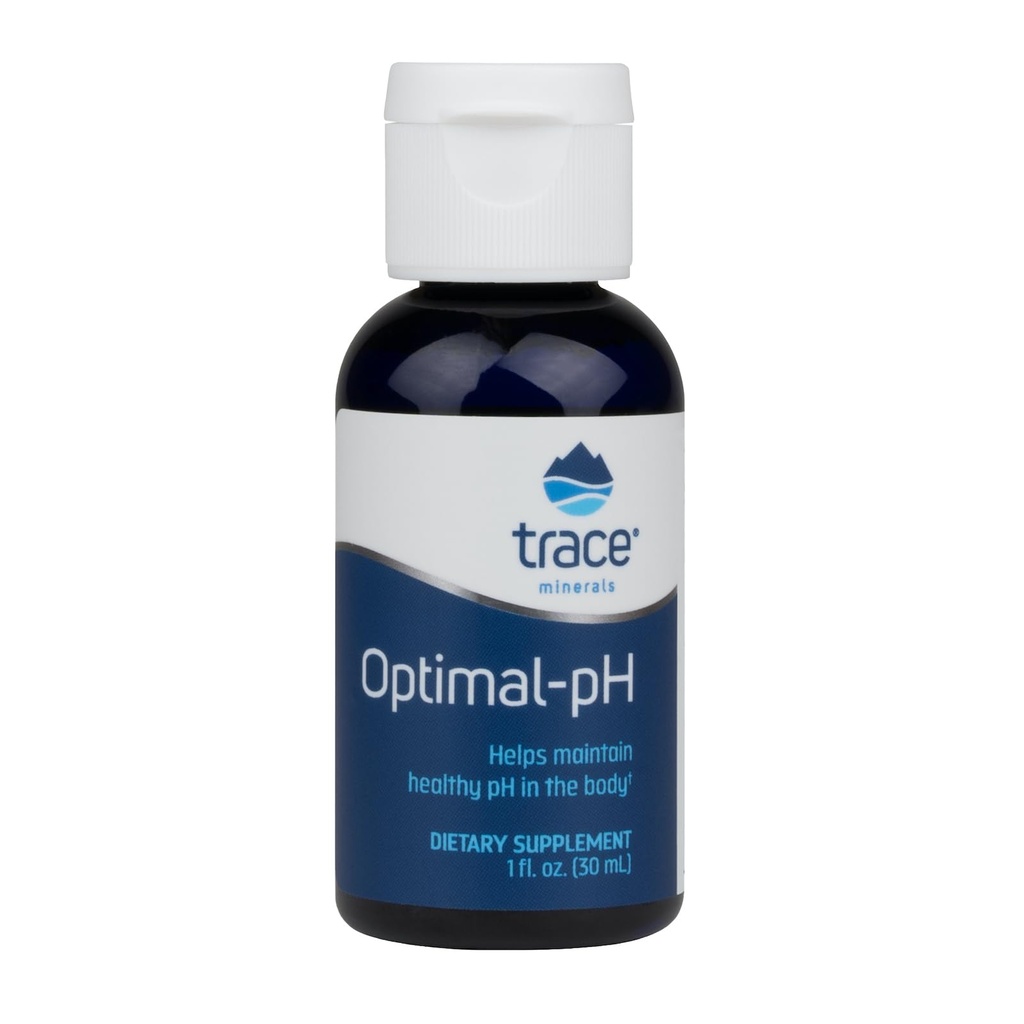 Trace Minerals Optimal-pH - Suplemento Mineral Iónico Concentrado para Salud Digestiva &amp; Inmunitaria - Digestión > Apoyo Suplemento con Magnesio & Boron - 1 fl oz (Aproximadamente 120 Servimientos)