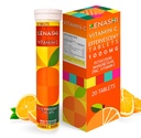 Vitamina C 1000mg Tablas efervescentes Vitamina con Potasio Zinc Magnesio E Vitamina C Efervescente para Adulto Zinc y Vitamina C 20 Tablas