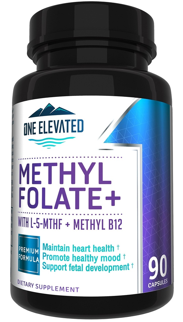 Doble fuerza &amp; Folato de metil más bioactivo! Formulado exclusivamente con Metilcobalamina de Grado Farmacéutico más Alto (B12), Niacin, B1, B2 B6. Funciona sinérgicamente para Max Resultados-3 Mes de Suministro