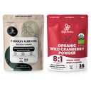Polvos Jungle Ultimate Hombres Wellness Duo: 5oz Fadogia Agrestis Extracto &amp; 5oz Polvo de arándano orgánico de arándano - Suplemento de Fadogia Nigeriana para Drive & Passion, USDA Certified Cranberry Superfood