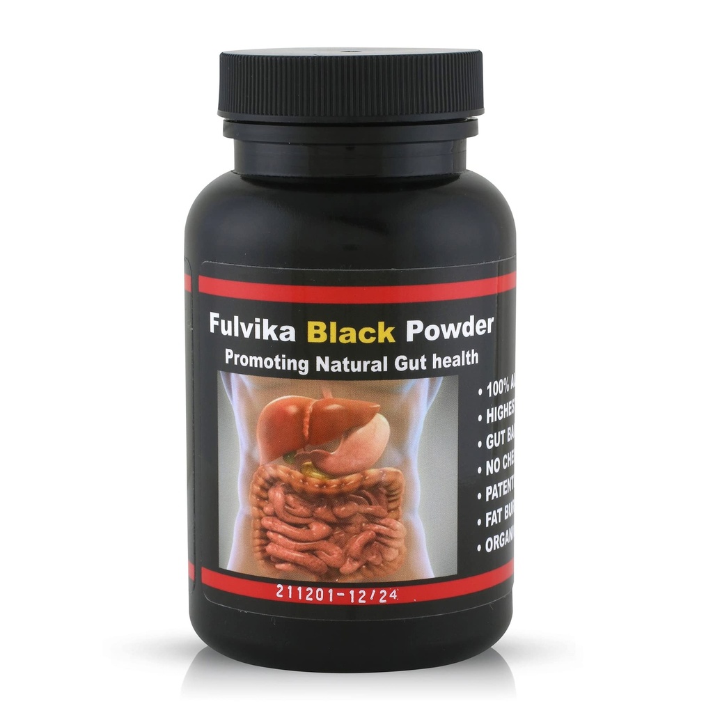 74+ Trace Mineral Powder with Humic & Fulvic Acid (166 Servings)(Flavorless) – Plant-Based, Vegan, Trace Minerals Suplemento con Electrolytes & Alkaline pH (Kosher) – Black Water – por Fulvika Black