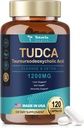 Totaria TUDCA Bile Salts Liver Support Suplemento 1200mg, 120 cápsulas, fácil de absorber cápsulas, para el hígado, el riñón, la salud de la vesícula