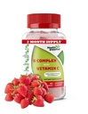 Complejo de vitamina B con sabor a fresa - Complejo B con vitamina C - Soportes Nervous System y Boosts Energy Levels - Asistencia con función cognitiva - Great Tasting and Easy to Swallow
