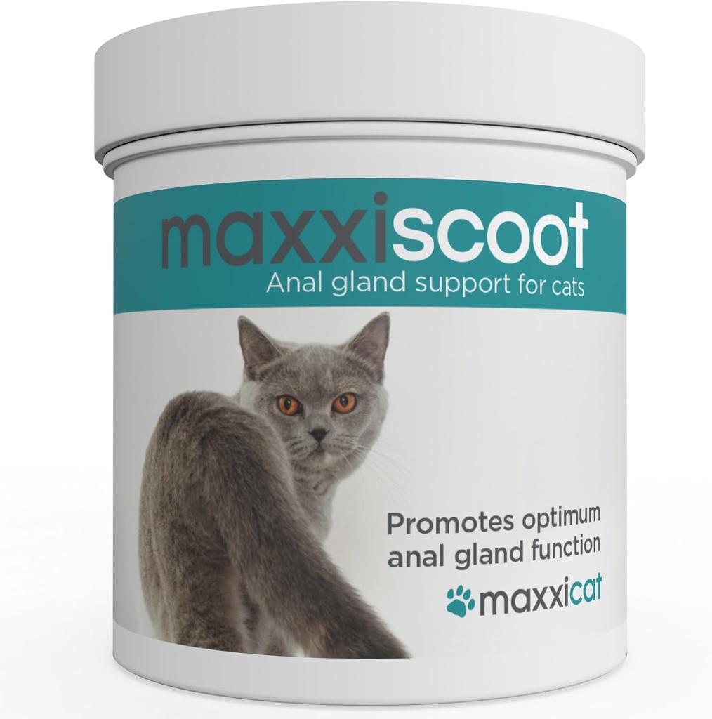 maxxipaws maxxiscoot Anal Gland &amp; Digestive Health Support for Cats - Powder Supplement, 3.2oz