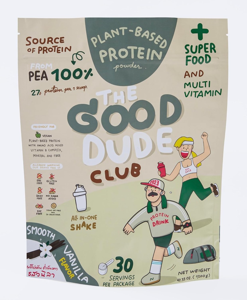 Polvo de proteína Premium Pea, Planta Basada en BCAAs, Fácil de digerir Vitaminas &amp; Minerales TEN Gluten " Dairy Free TEN No Sugar Añadido ← Vegan Friendly (Vanilla), 1200g