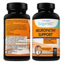 Suplemento de apoyo a la neuropatía de SugarMD – 180 Nerve Suplemento cápsulas con ácido lipoico alfa, benfotiamina &amp; vitamina D3 B6 B12 - Nerve Apoyo Suplemento para manos de pies Fingers ' Legs - 90 Day Supply