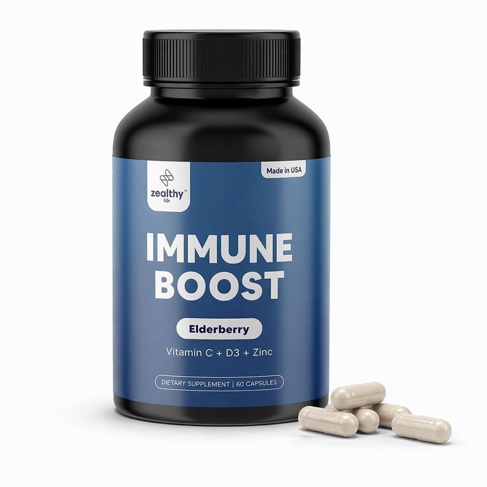 Suplemento de apoyo inmunitario, cápsulas de arándano con vitamina D3, vitamina C y zinc para soporte inmunitario, boosters inmunitarios para adultos
