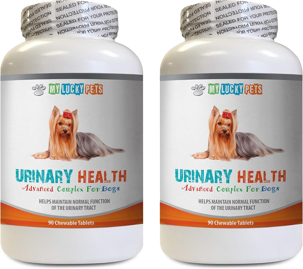 Soporte para la vejiga de perros - Dog Urinary Health Formula - Ayuda con problemas de incontinencia y vejiga - Immune Boost - Dog Cranberry Suplemento chew - 2 Bottles (180 Treats)