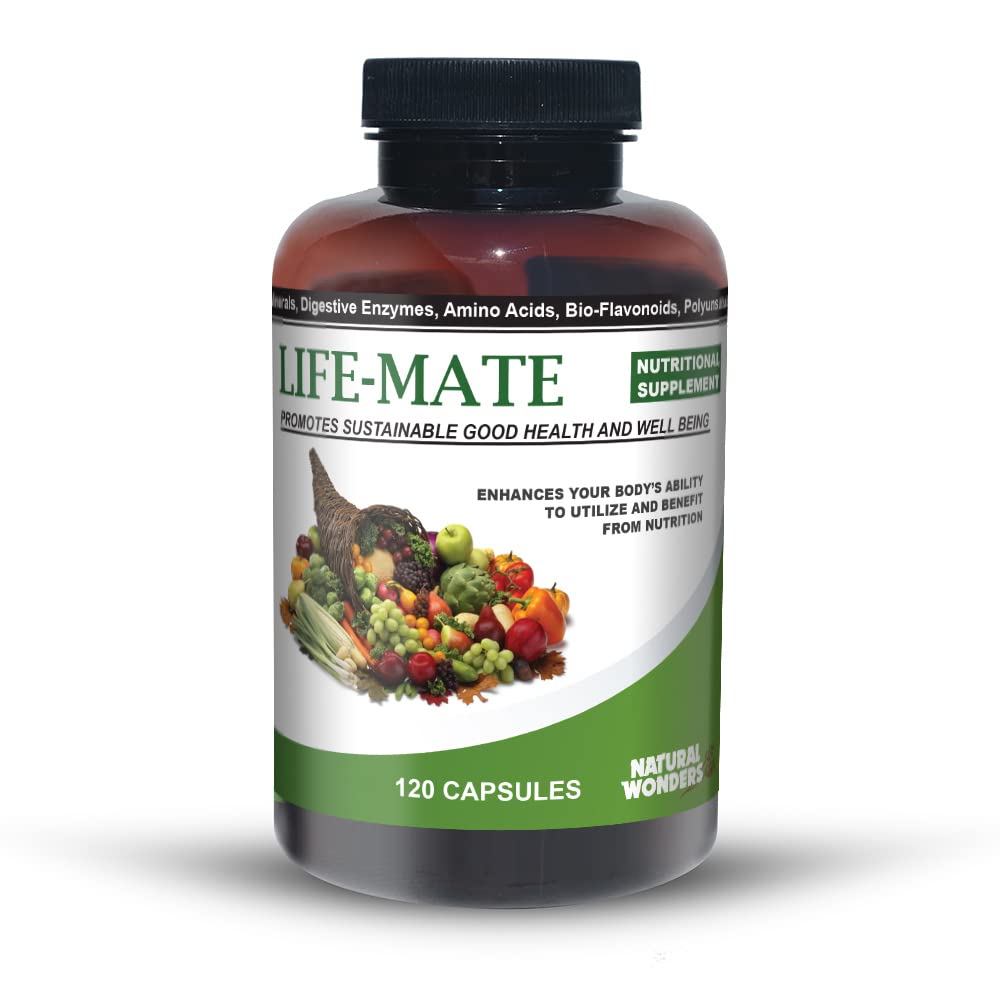 Natural Wonders Life Mate – Suplemento Multivitamina ← Prenatal Multi-Vitamins for Women with Nutritional and Immune Support ← Energy Supplements for Men &amp; Women (120 Capsules)