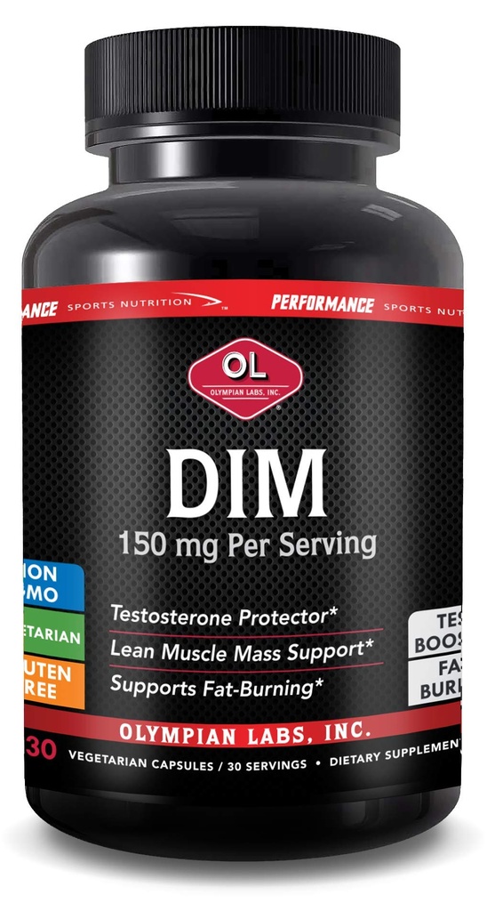 Laboratorios Olímpicos DIM 150mg - DIM Diindolylmethane Supplement Capsules Supporting Hormone Balance, Clear Skin, PCOS, " Aid in Fitness Regimes - 30 Capsules (30 Day Supply)