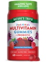 La verdad de la naturaleza Niños Gummies multivitamínicos con Probióticos 60 Cuenta ← Berry Punch Flavor Silencio Vegetariano, No-GMO, y Gluten Suplemento gratuito