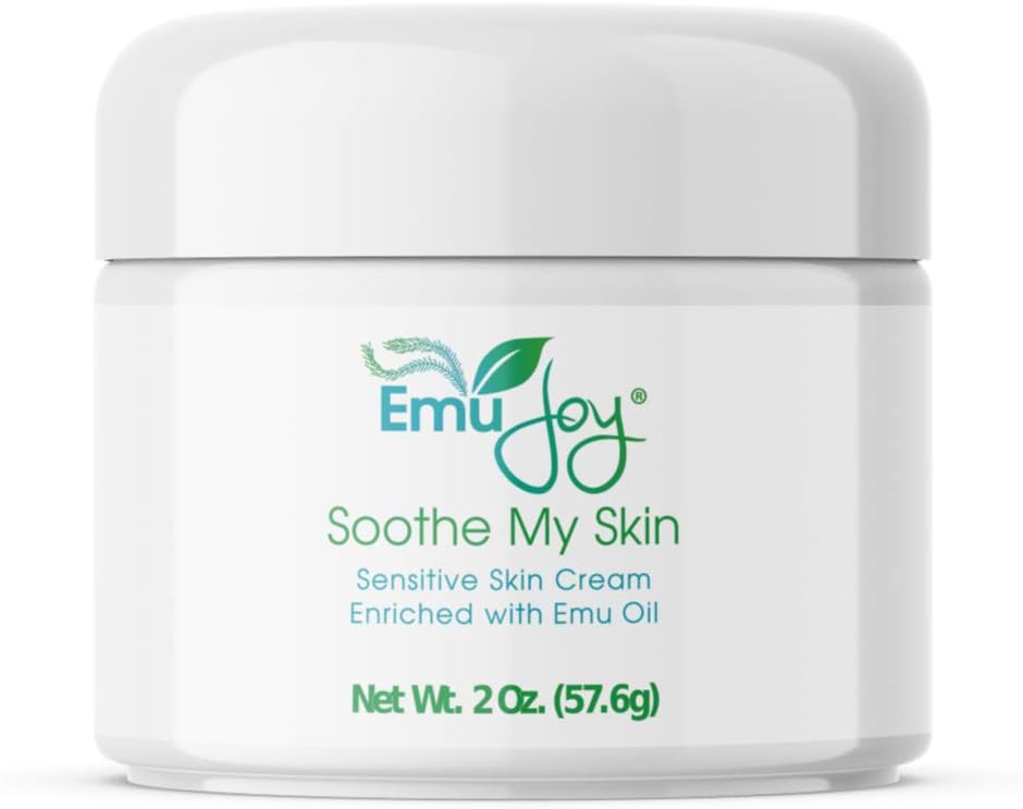 Soothe My Skin Cream for Sensitive Skin - Stocking Stuffers. Eczema Crema Psoriasis Dermatitis atópica Lichen Sclerosus. Aceite de Emu con sólo ingredientes naturales