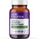 New Chapter Women's Multivitamin Advanced Formula for Stress, Bone, Immune, Beauty & Energy Support, Higher Levels of Whole-Food Fermented Essential Nutrients for Women + Iron + Vitamin D3, 72 Condes