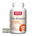 Jarrow Formulas Zinc Balance 15 mg - 100 Servings (Veggie Caps) - Zinc with Copper - Minerales esenciales para el soporte del sistema inmunitario - Suplemento de apoyo inmunitario - Suplemento de cobre libre de gluten, Vegan