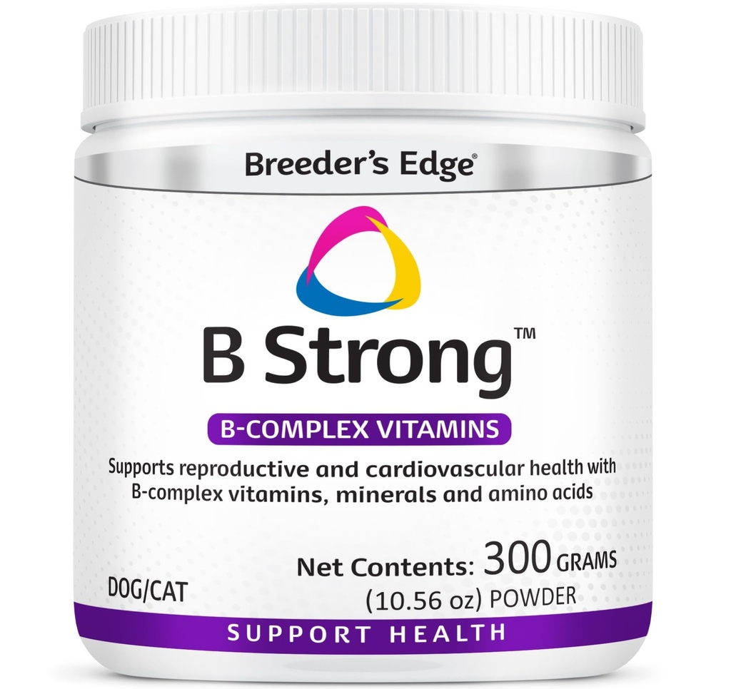 Revival Animal Health Breeder's Edge B Strong Powder, B-Complex Vitaminas- 300 gm