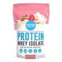 Porciones Master CFM Whey Isolate Protein Powder, 2 LB, 23g Low Carb, Low Fat, Cold-Processed, Fast Absorbing, Muscle Growth & Recovery Support (Strawberries & Cream)