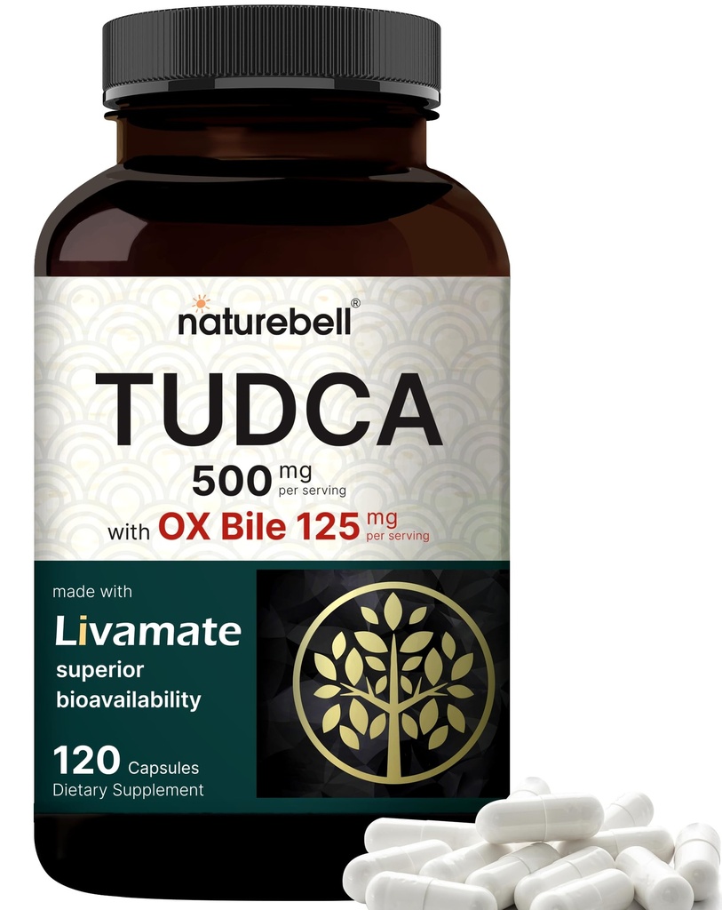 TUDCA 500mg con OX Bile 125mg Por Serving, 120 Capsules – Bile Salts Support, High Absorption Livamate Fórmula ¦ Liver Cleanse Detox &amp; Repair Suplemento confidencialidad Natural Bitter Taste – Third Party Tested
