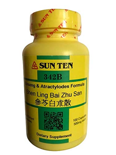 Sun Ten - Ginseng " Atractylodes Fórmula Capsules/Shen Ling Bai Zhu San/參苓 seco