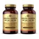 Solgar Choline/Inositol 500 mg/500 mg, 100 cápsulas vegetales (Pack of 2) - Metabolismo energético, salud del hígado, esencial para la función del cerebro " Nerve - No GMO, Vegan, Kosher - 100 servicios totales