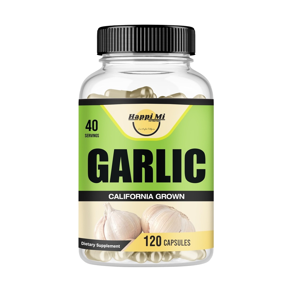 Cápsulas de ajo 2400mg - Hecho con ajo orgánico Bulbs, California US Grown - Natural Immune Support Suplemento 40 Day Supply