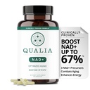 Suplemento de Qualia NAD — Probada clínicamente para Boost NAD+ hasta el 67%. Envejecimiento optimizado, energía, foco. Elite NAD+ Booster Ingredientes Nicotinamide Riboside (NIAGEN), Niacin, Niacinamide (1 Mes de Suministro)