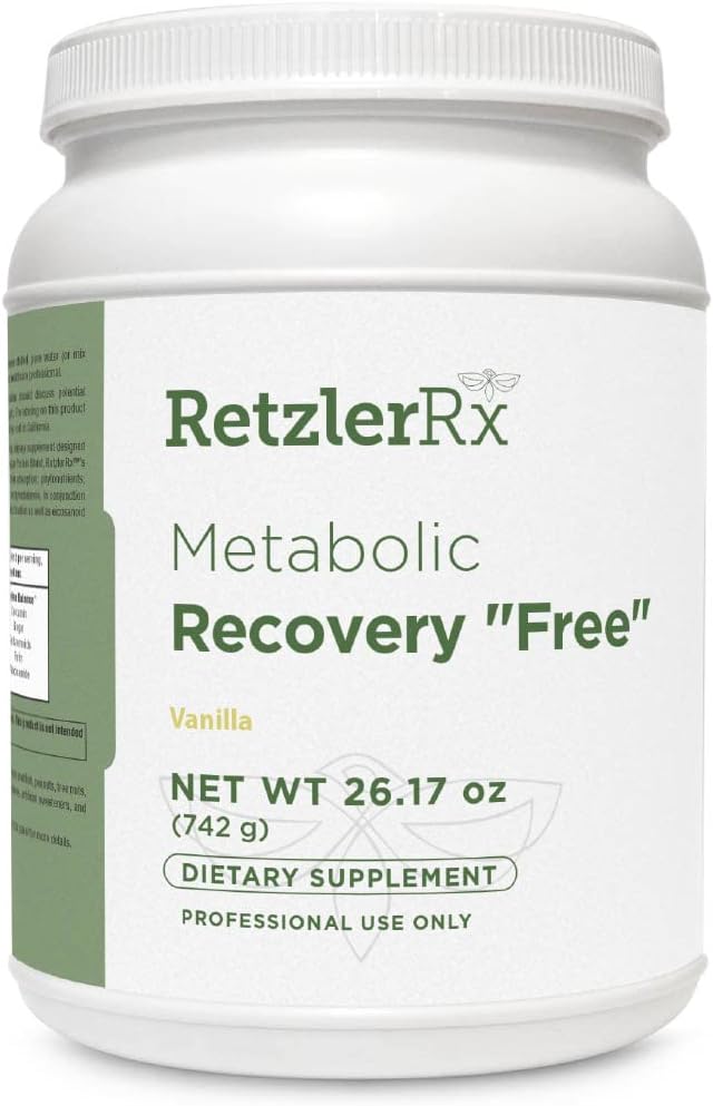 HormonasSynergy Recuperación Metabólica Fórmula - Gastrointestinal Optimal, Hepático e Intestinal GHI Soporte - Azúcar y Stevia Vanilla Gratis