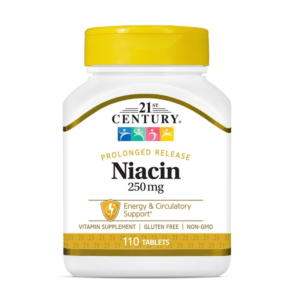 21st Century Niacin 250 mg Tabletas, 110-Count (Pack of 2)