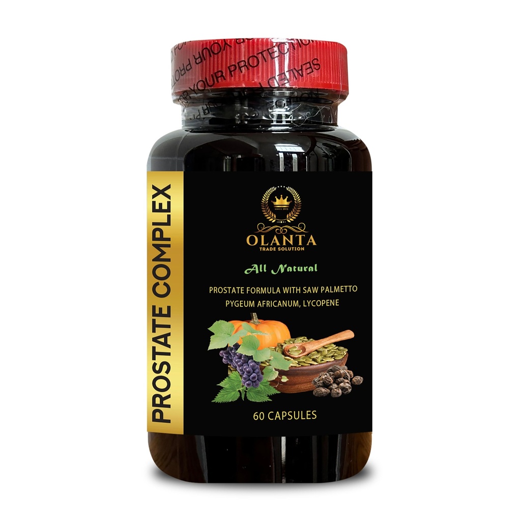 Complejo Genérico de Prostata Natural - Extracto Saw Palmetto, Grape Seed Extract Prostate, Orgánica de hormigueo Nettle Root, Lycopene, Pumpkin Seed Extract - 1 Bottle