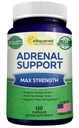 aSquared Nutrition Adrenal Support " Cortisol Manager Supplement (120 Capsules)-Adrenal Health w/Vitamin C Complex Pills to Support Fatigue " Stress Relief-Ashwagandha, L-Tyrosine, Rhodiola " Ginseng