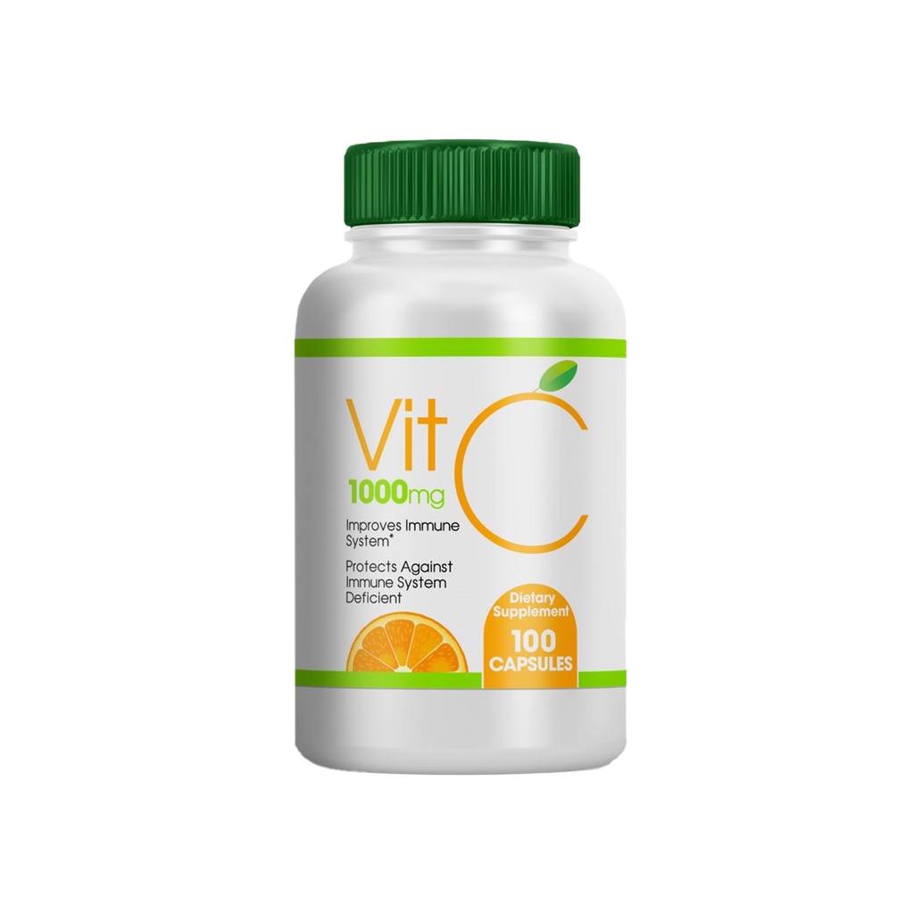 Vitamina Genérica C 1000mg, 100 cápsulas, suplemento dietético cápsulas