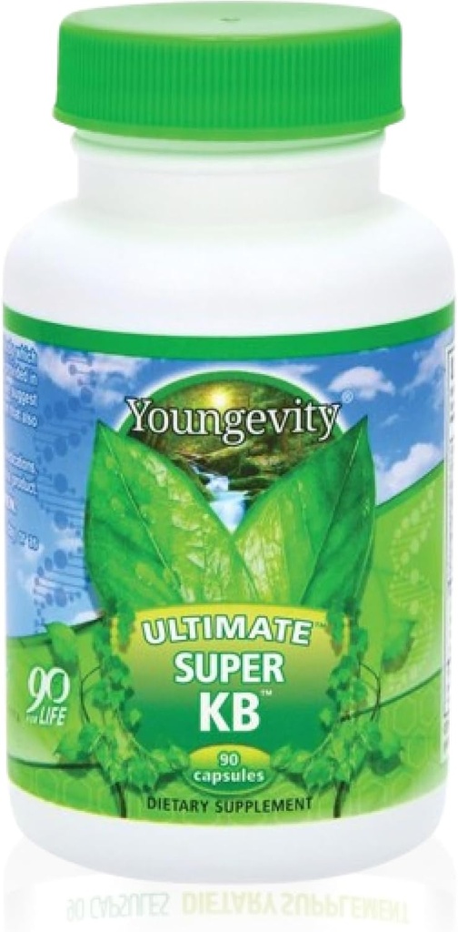 Youngevity Super KB - Proprietary Urinary Tract Health Supplement - Cranberry, Bilberry, Devil's Claw, Horsetail &amp; More - Legado antiguo - 90 cápsulas