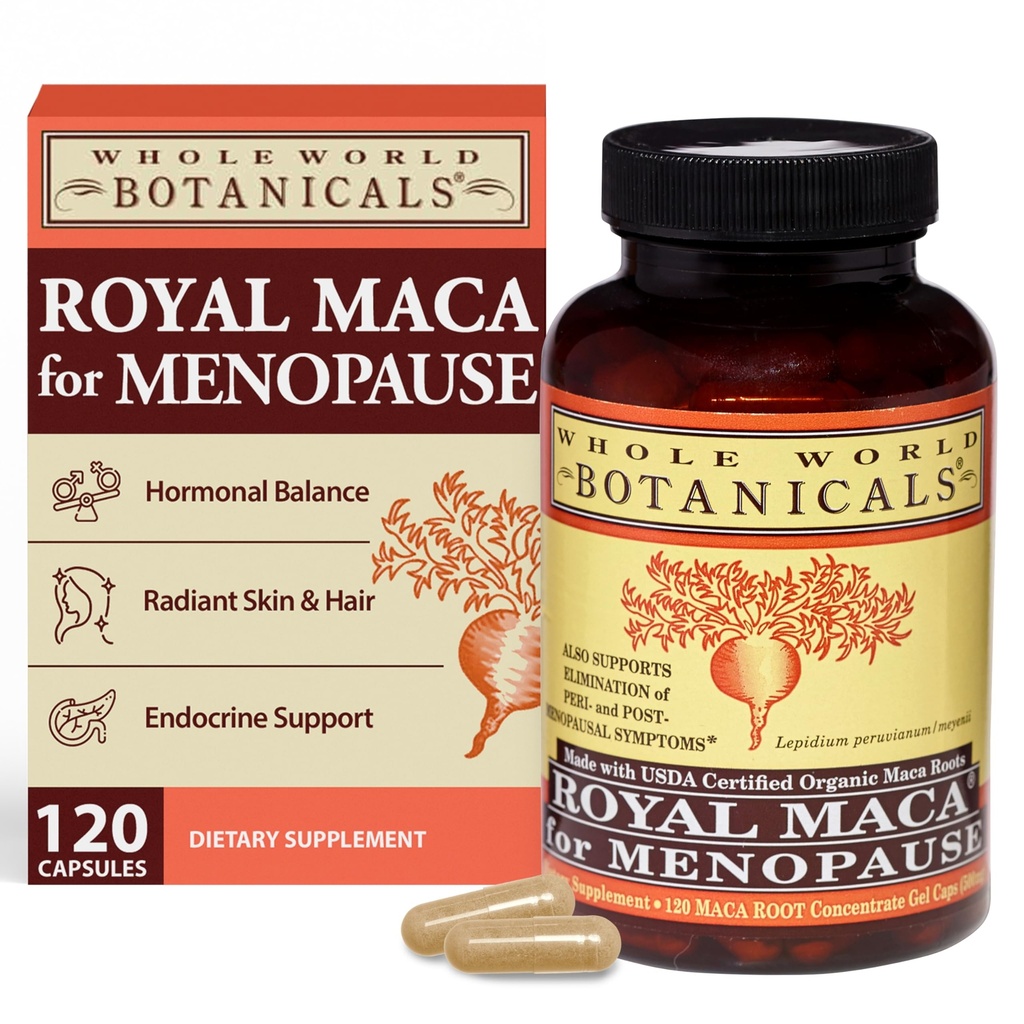 TODO MUNDO BOTANICALS Royal Maca para la menopausia, 120 CT