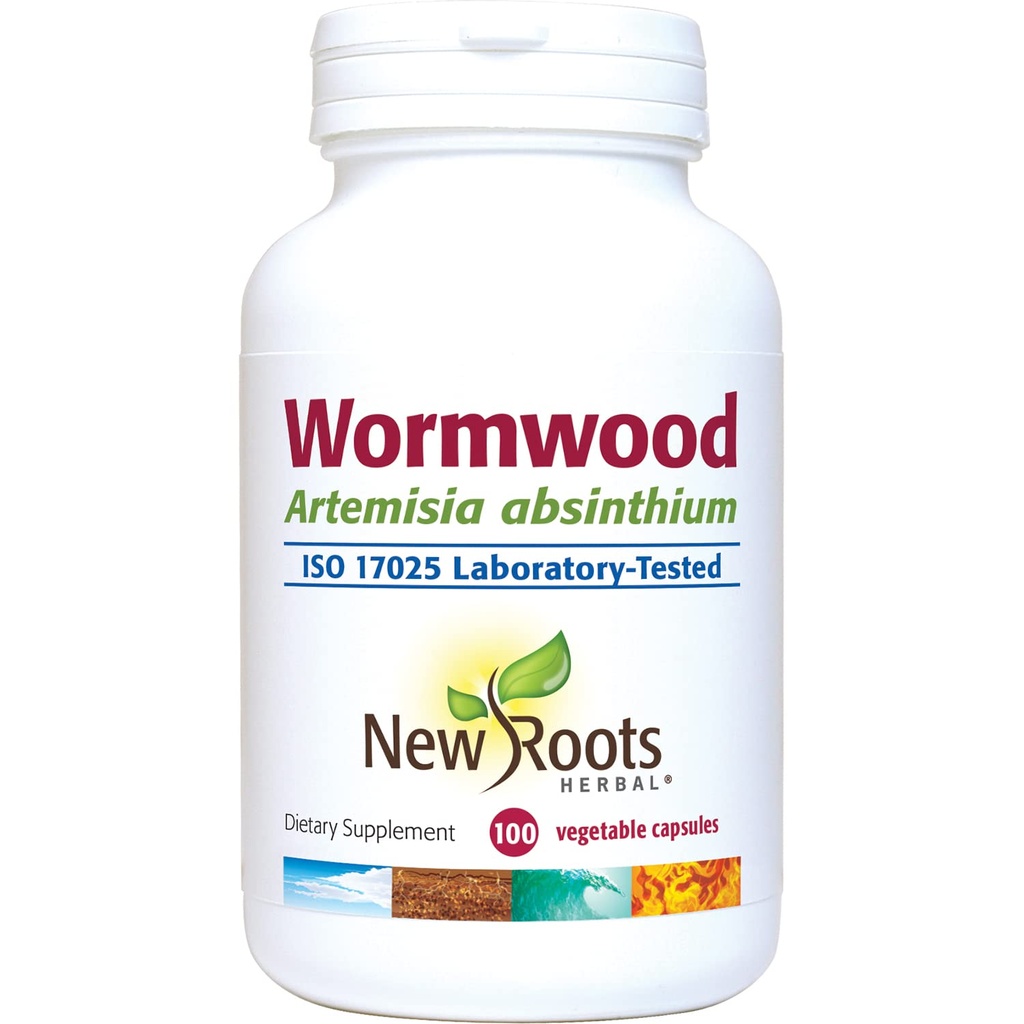 NEW ROOTS HERBAL Wormwood (100 Veg Caps) - Appetite, Digestion and Intestinal Balance Support - Non-GMO &amp; Gluten Free