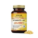 Vitamina D3 + K2 5000 UI - Tecnología Liposómica para Absorción Mejorada - MK-7 Vitamina K2 100mcg - Apoyo Hueso & Calcio Metabolismo - D3K2 Suplemento para Hombres &amp; Mujeres - 90 Softgels